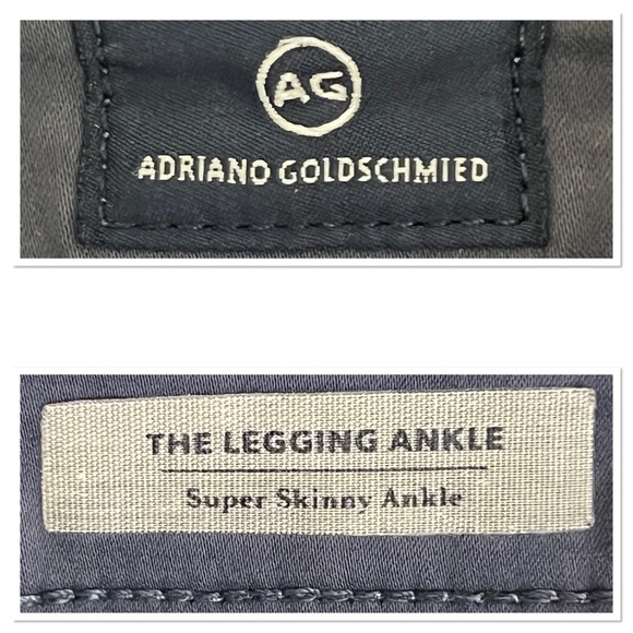 AG Adriano Goldschmied The Legging Ankle Super Skinny Ankle Sz 27R Leather Look - Picture 7 of 10